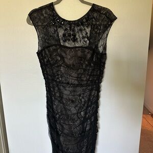Elegant Black Lace Dress